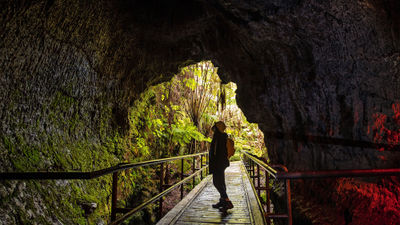 The Thurston Lava Tube in Hawaii Volcanoes National Park on the Big Island of Hawaii. The island's name is officially being changed from Hawaii Island to Hawaii.