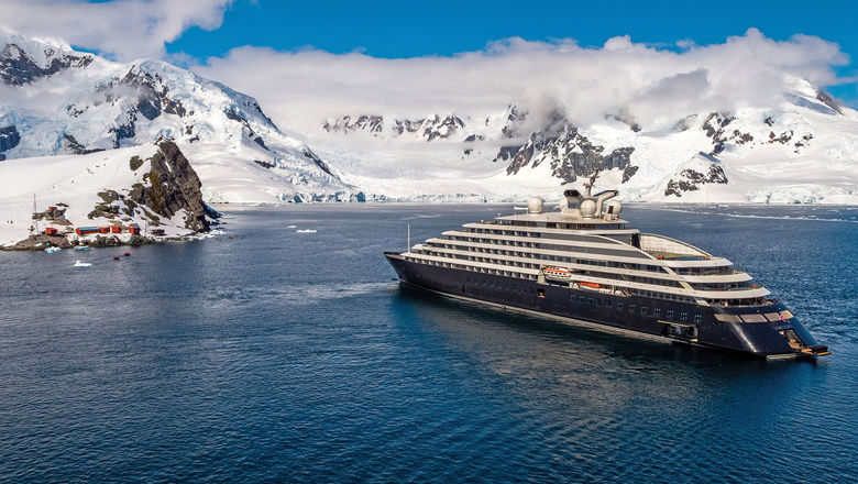 The Scenic Eclipse in Antarctica.