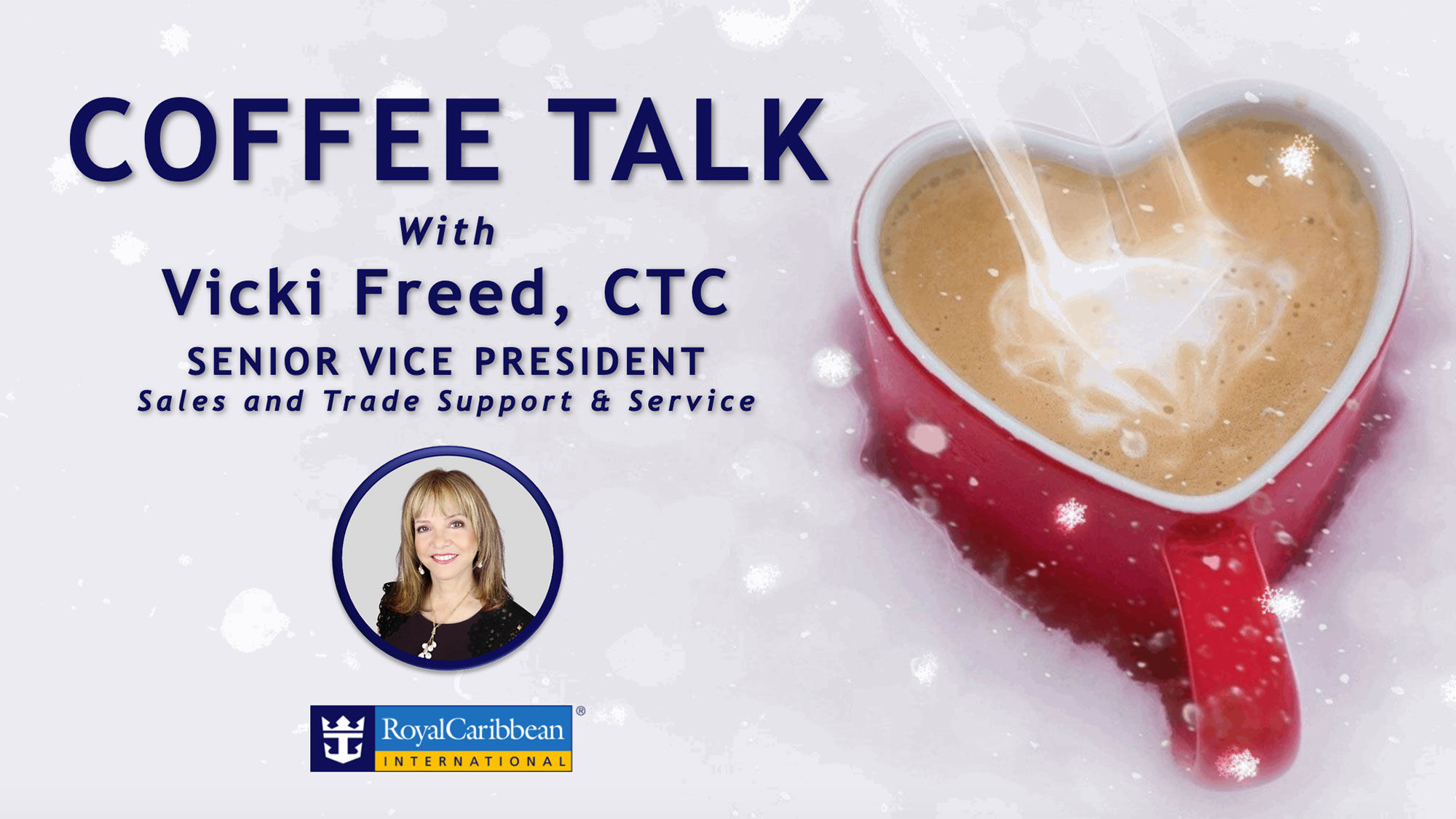 A screenshot from Vicki Freed's weekly Coffee Talk for travel advisors.