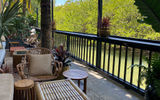 The outside patio at Layla at the Kayak Miami Beach.