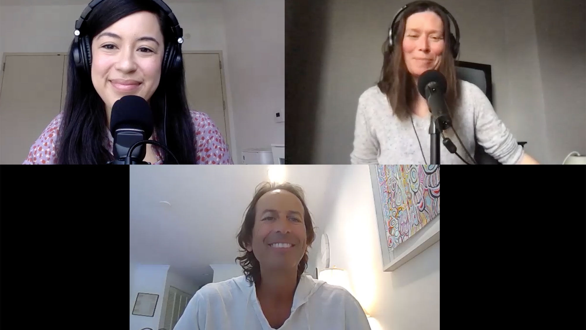 The Folo by Travel Weekly's talk about the hotel labor shortage, from top left: Christina Jelski, Travel Weekly's hotels reporter; managing editor Rebecca Tobin; and David Sherwyn, a professor and hospitality expert at Cornell University.
