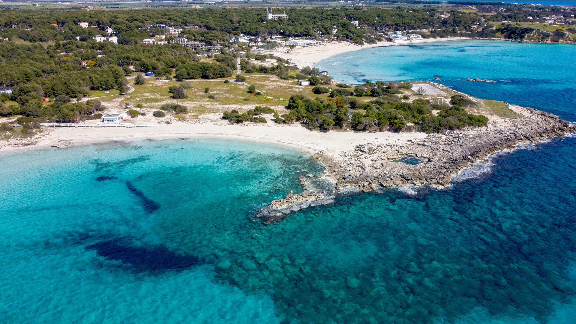 The setting for MSC Cruises' private beach experience in Taranto, Italy.