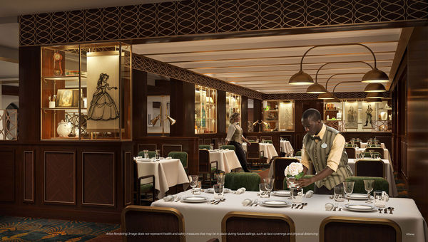 A rendering of the Disney Wish's new eatery, 1923, named for the year the Walt Disney Co. was founded. A rendering of the Disney Wish's new eatery, 1923, named for the year the Walt Disney Co. was founded.