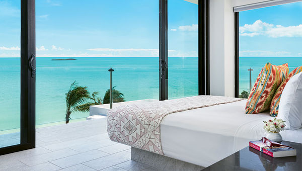 A bedroom at a Villas of Distinction property in Turks and Caicos. A bedroom at a Villas of Distinction property in Turks and Caicos.