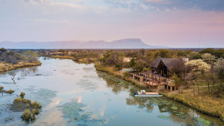 Founders Camp, part of the Classic Portfolio, overlooks the Matlabas River in South Africa.