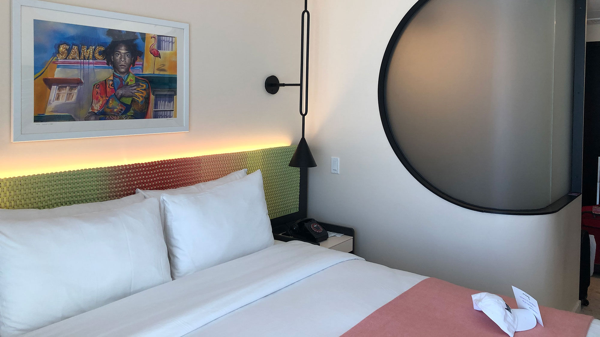 The rooms at the Moxy Miami Beach recall a ferry service that ran from Miami to Havana in the 1940s and '50s.