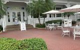 Mobile ordering food has become the rule, not the exception, during the pandemic. Here, a sign outside Gasparilla Island Grill at the Grand Floridian Resort & Spa has a QR code that directs guests to online ordering. Seating is available inside and outside.