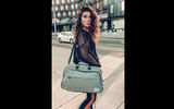 Representative of Solo New York's Re:Cycled polyester collection, the Re:Move Duffel is not only attractive, but also environmentally sound in that it started out as discarded plastic bottles that otherwise would have been an insult to the environment.