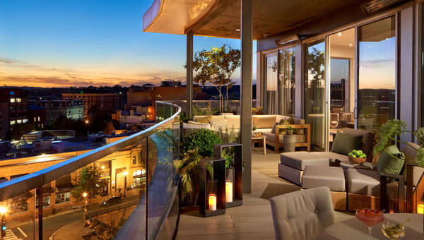 A Penthouse Suite at the Dupont Circle Hotel. A Penthouse Suite at the Dupont Circle Hotel.
