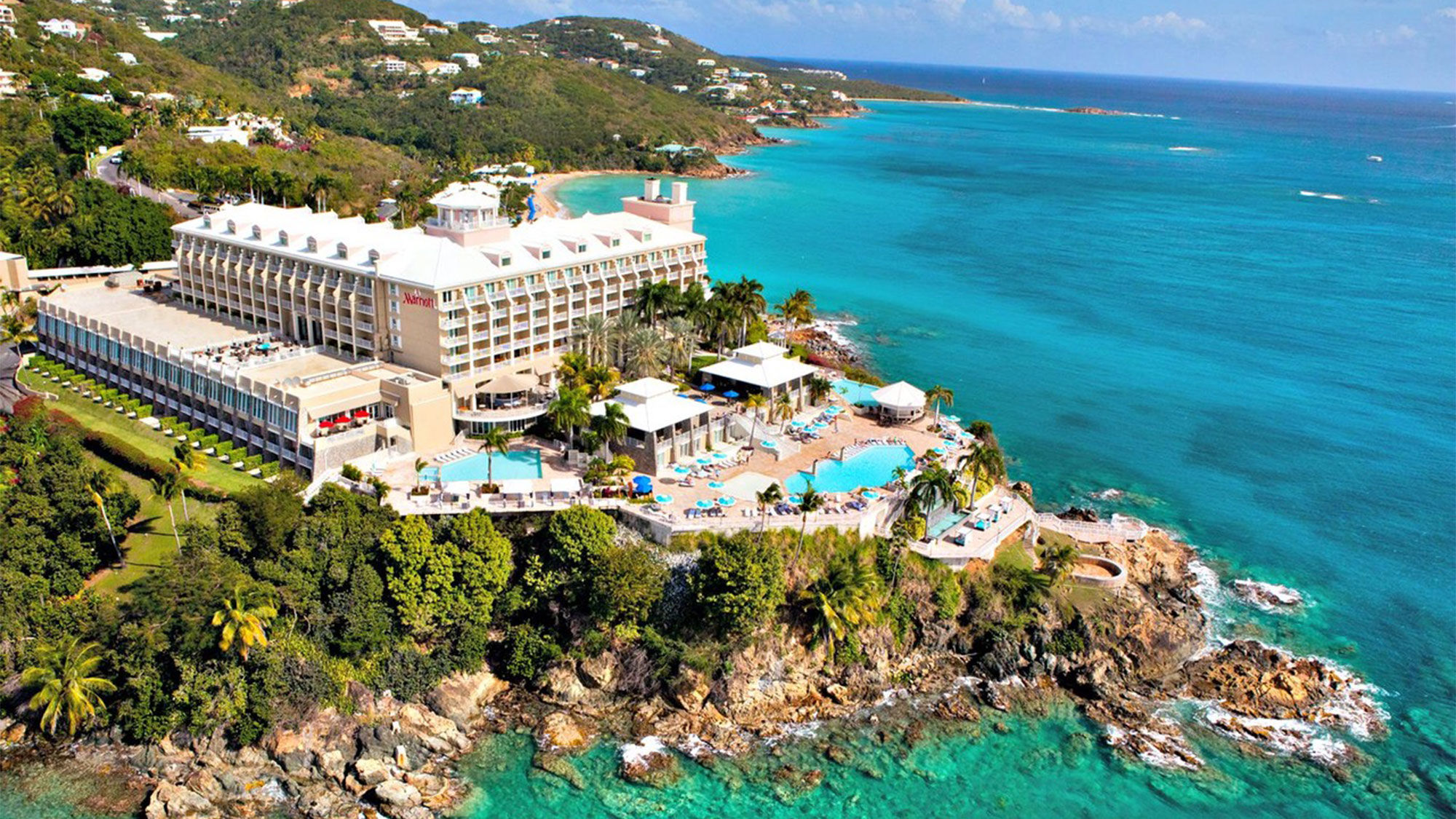 Frenchman’s Reef Marriott Resort & Spa, pictured, and Noni Beach, Autograph Collection have both been closed since Hurricane Irma hit the island in 2017. They'll reopen next year.