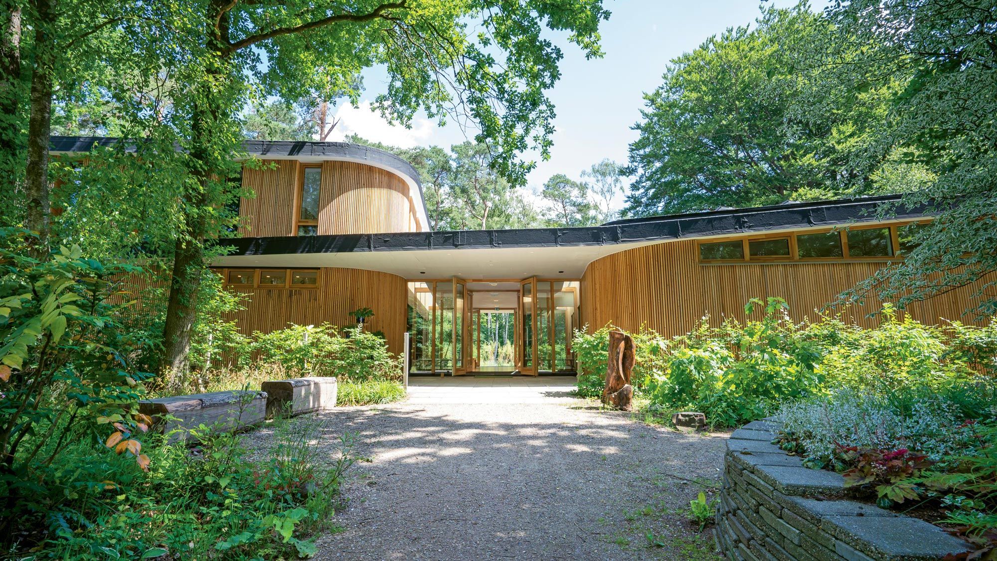 An exterior shot of Synthesis' Venwoude estate, which is situated within a nature sanctuary roughly a 50-minute drive from Amsterdam's Schiphol airport.