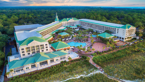 The exterior of the Westin Hilton Head Island Resort & Spa in South Carolina.