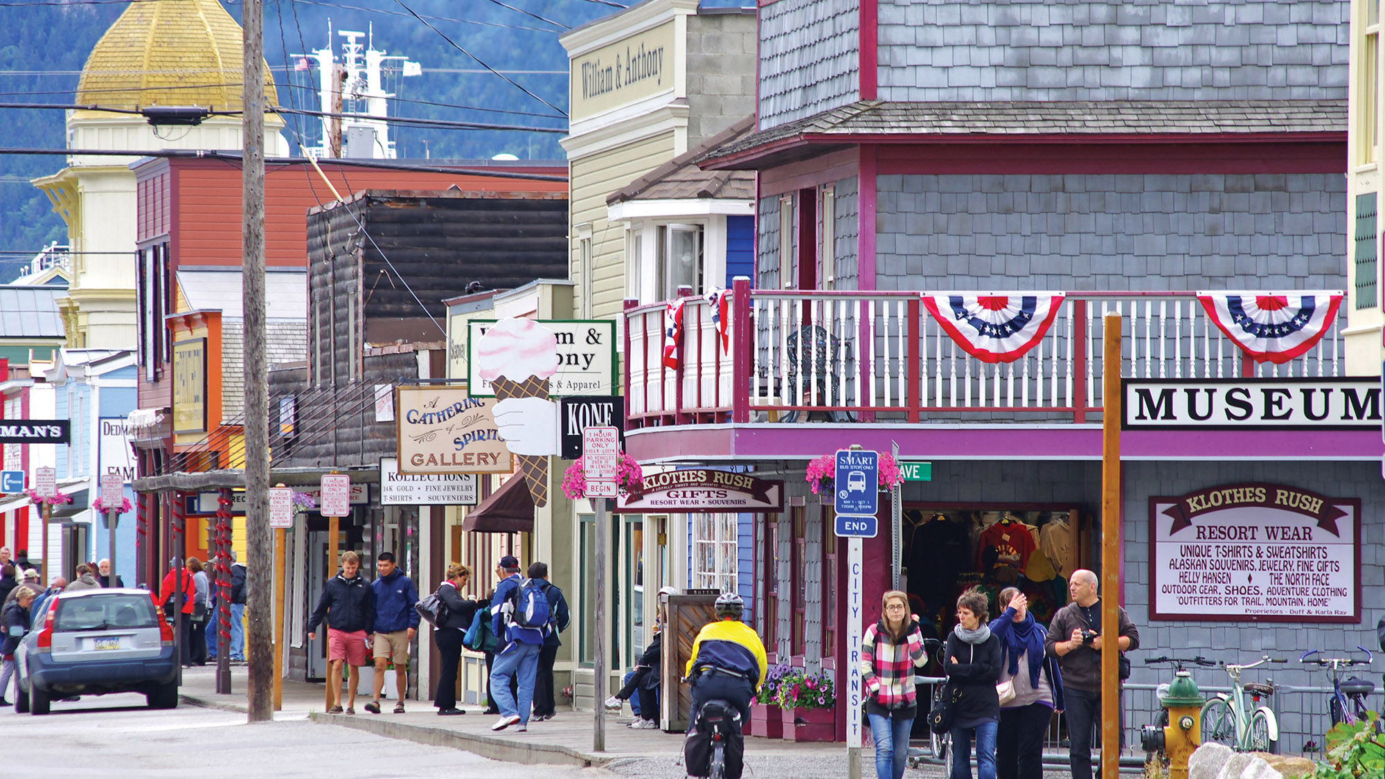Skagway, Alaska, a popular call on cruise itineraries. Princess Cruises has it in its lineup when it resumes cruises on the Majestic Princess this summer.