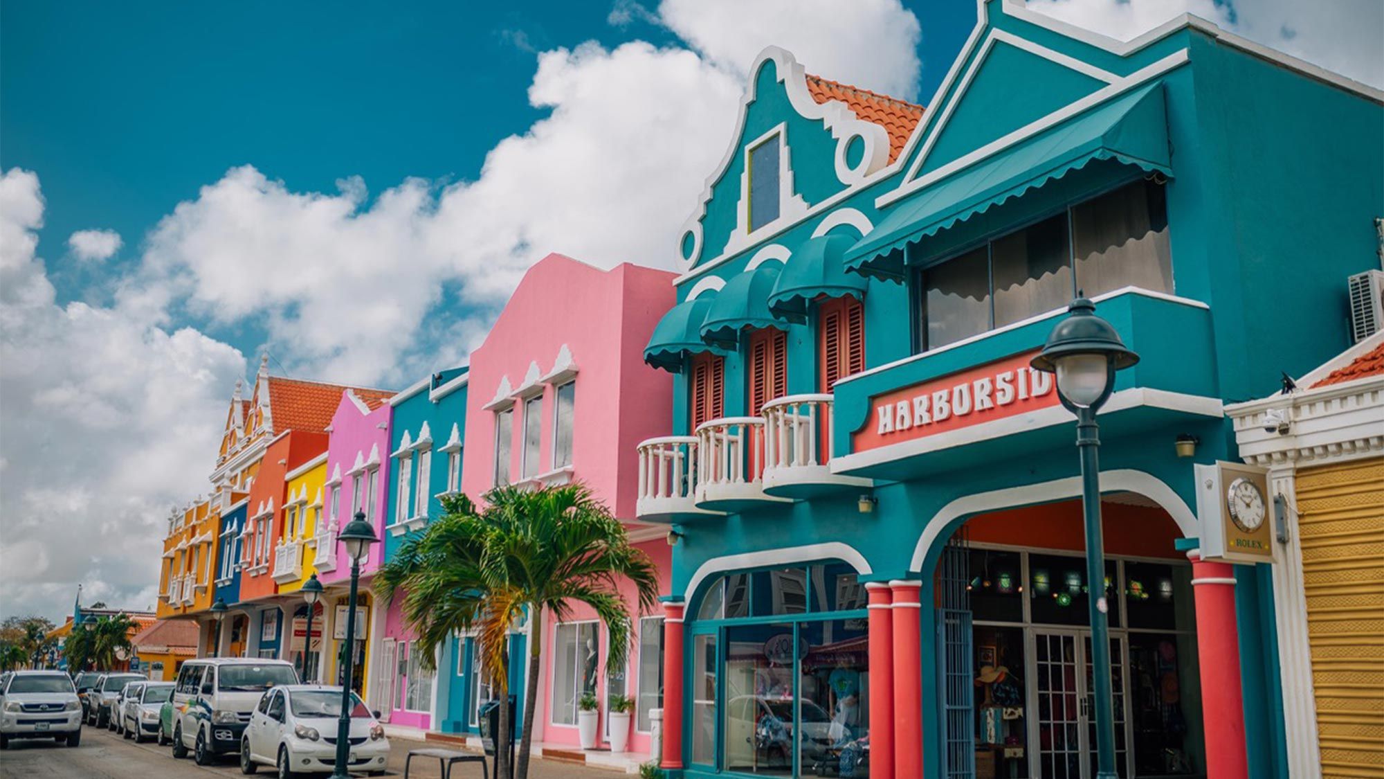A street in downtown Kralendijk, the capital of Bonaire. The island is instituting a Bonaire Friendly Safety Seal program to certify businesses that have met specified health and safety standards.