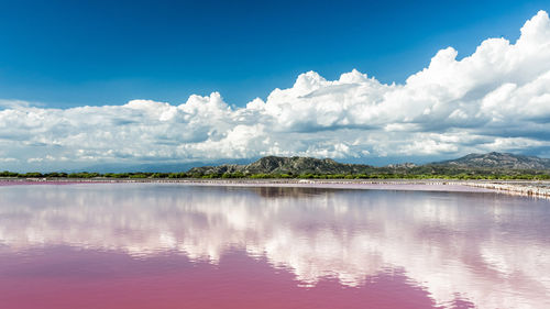 A short drive from Dakar is Lake Retba, also called Lac Rose or "pink lake." A short drive from Dakar is Lake Retba, also called Lac Rose or "pink lake."
