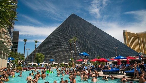 Temptation Sundays at Luxor, the Strip's only weekly LGBTQ-focused pool party, opened its 11th season last month and will run through September. Temptation Sundays at Luxor, the Strip's only weekly LGBTQ-focused pool party, opened its 11th season last month and will run through September.