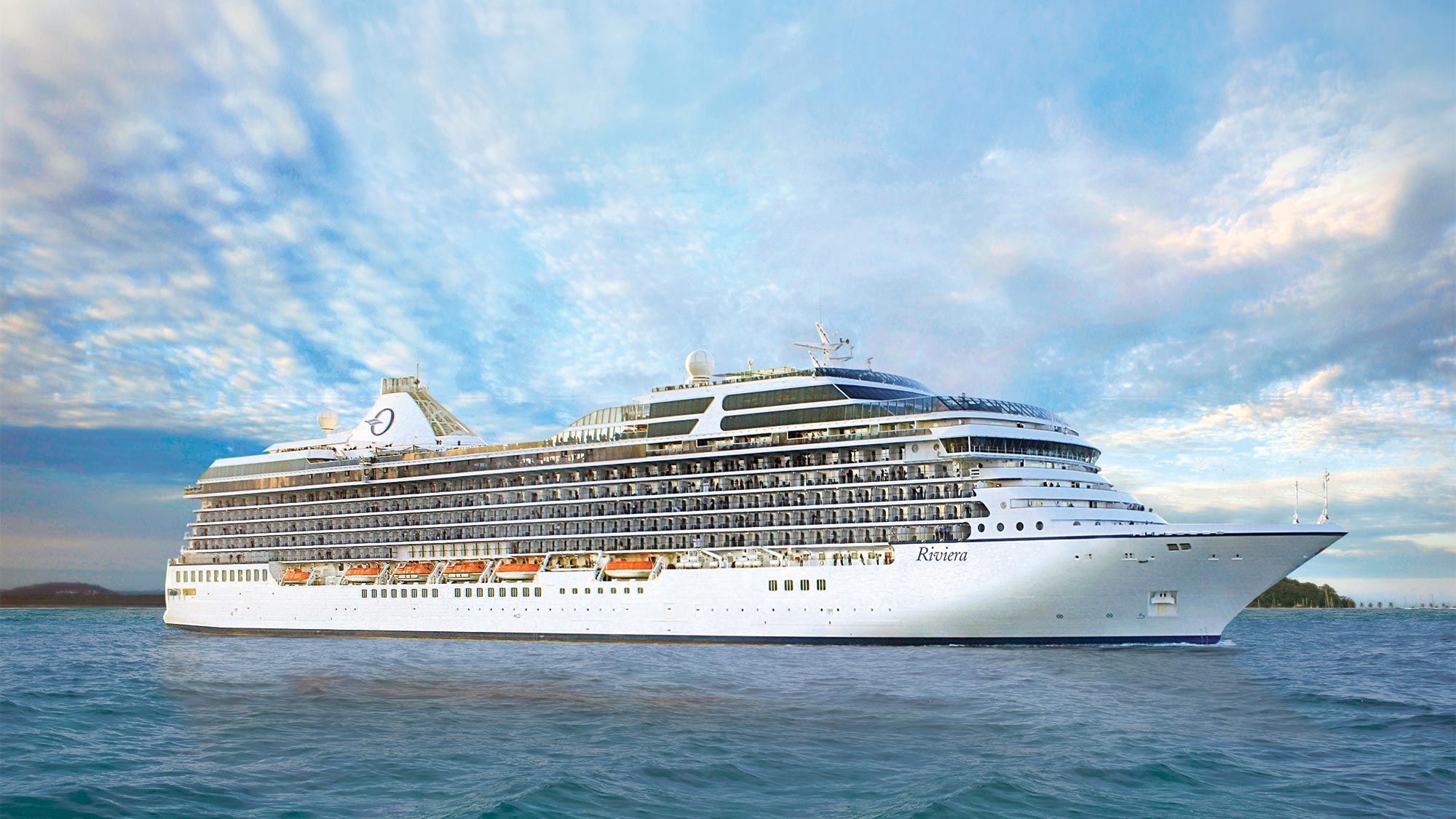 Oceania Cruises' Riviera, which will be deployed to Miami after cruising from Istanbul this fall.