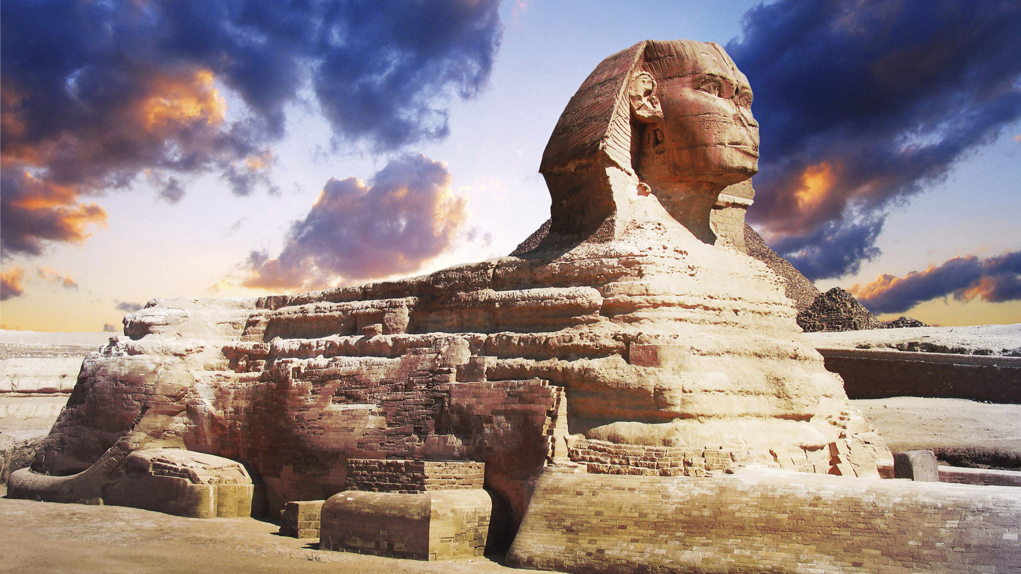 The Great Sphinx of Giza.