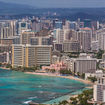 The Honolulu skyline.
