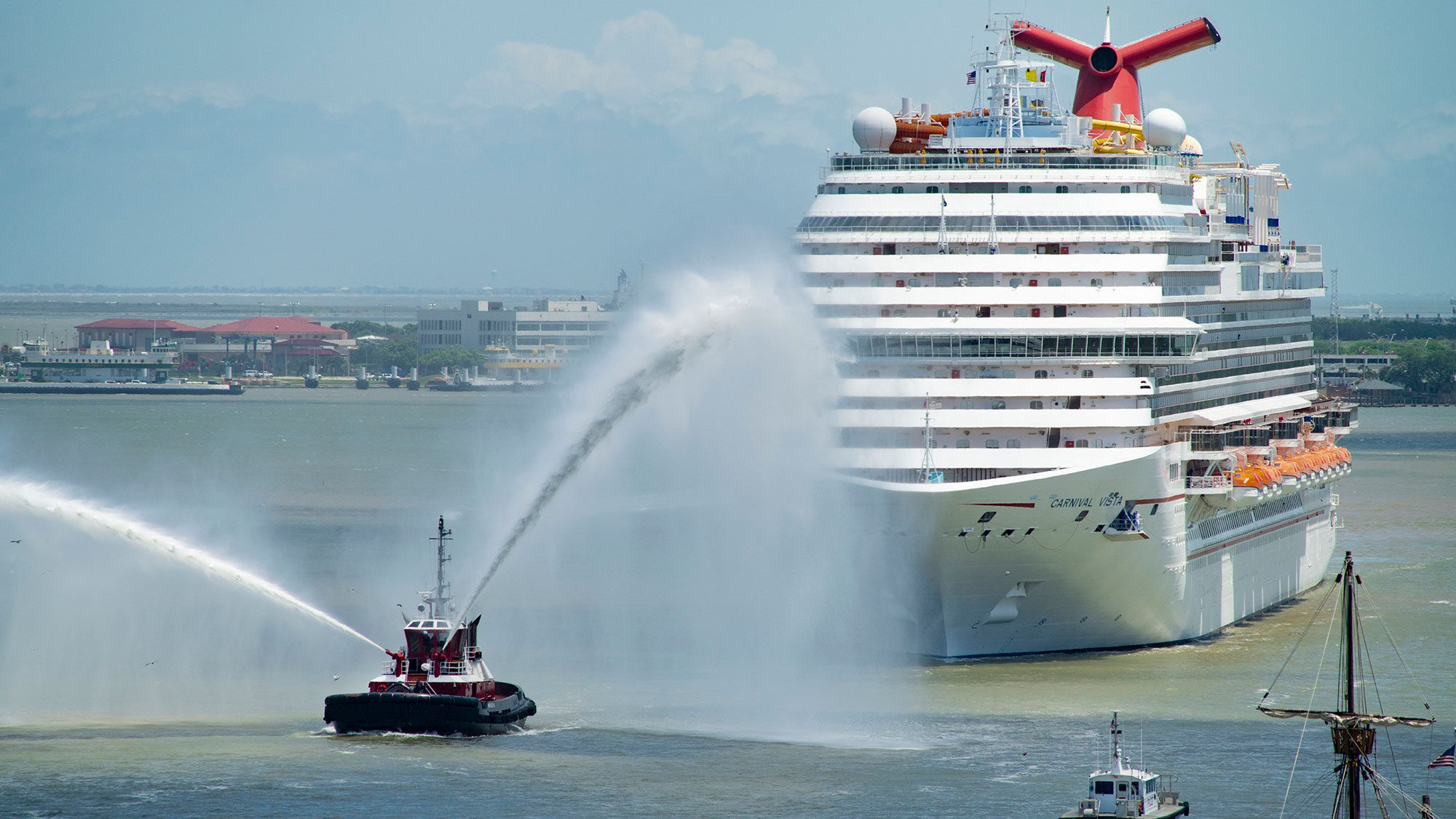 The port of Galveston welcomes the Carnival Vista to the port in early May.