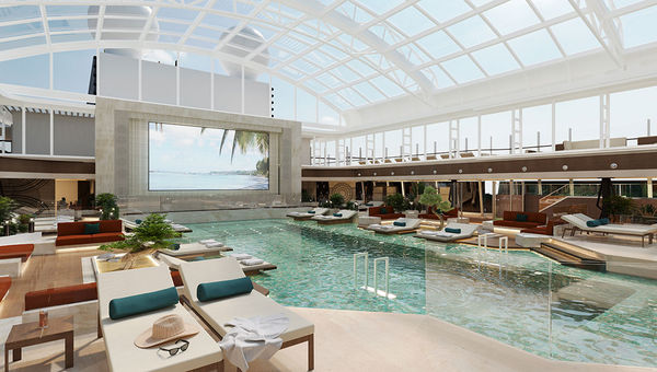 The Explora I will have an indoor pool with retractable glass roof.