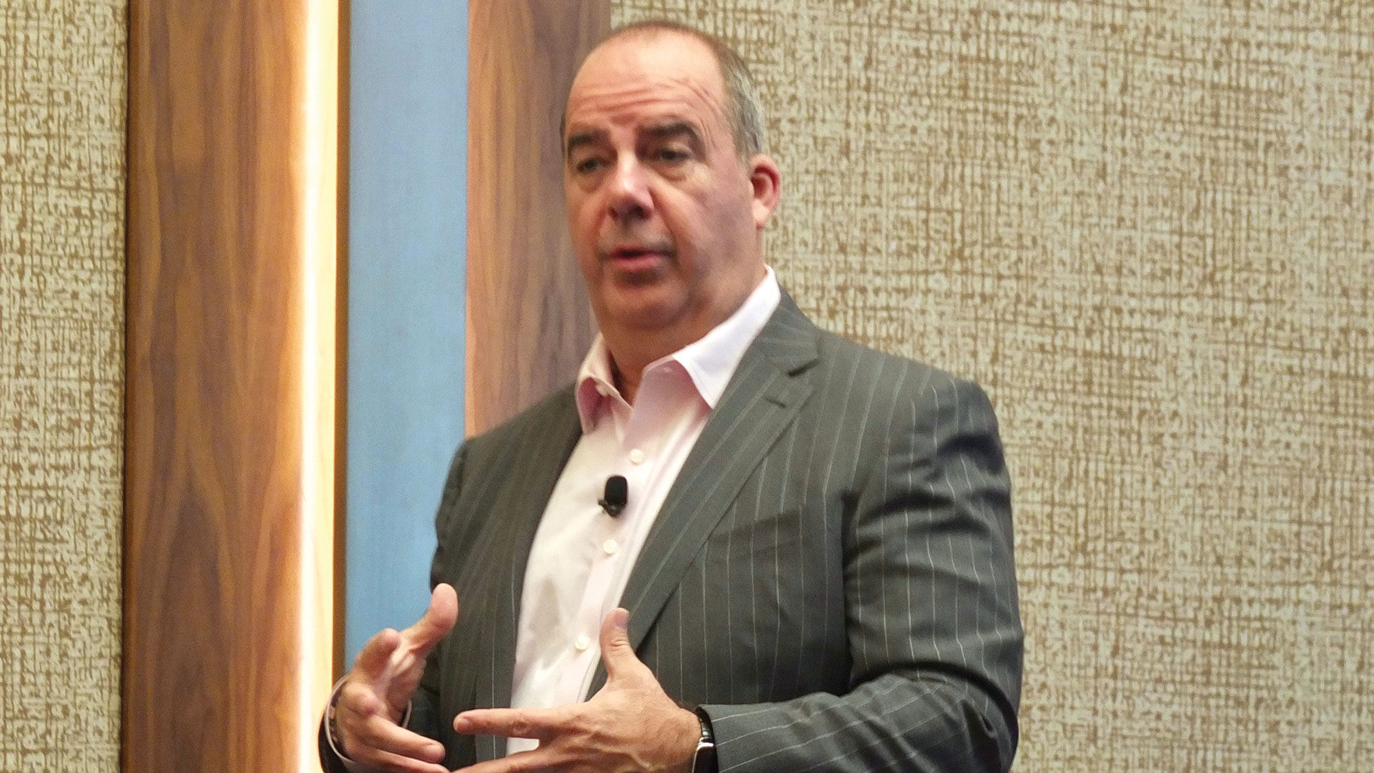 Virtuoso CEO Matthew Upchurch at Virtuoso Travel Week in 2019.