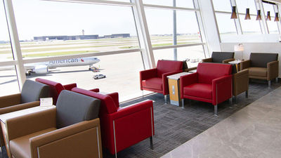 View from the Flagship Lounge at Dallas/Fort Worth Airport, one of five American operates at U.S. airports.