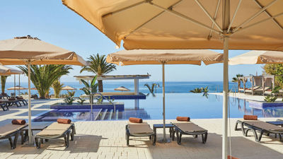 A pool at the Dreams Lanzarote Playa Dorada Resort & Spa in the Canary Islands.