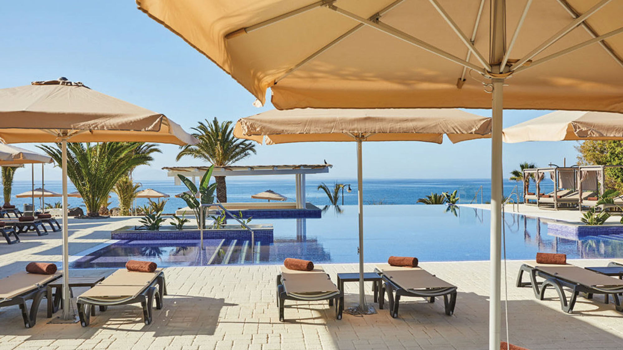 One of the nine pools at the Dreams Lanzarote Playa Dorada Resort & Spa