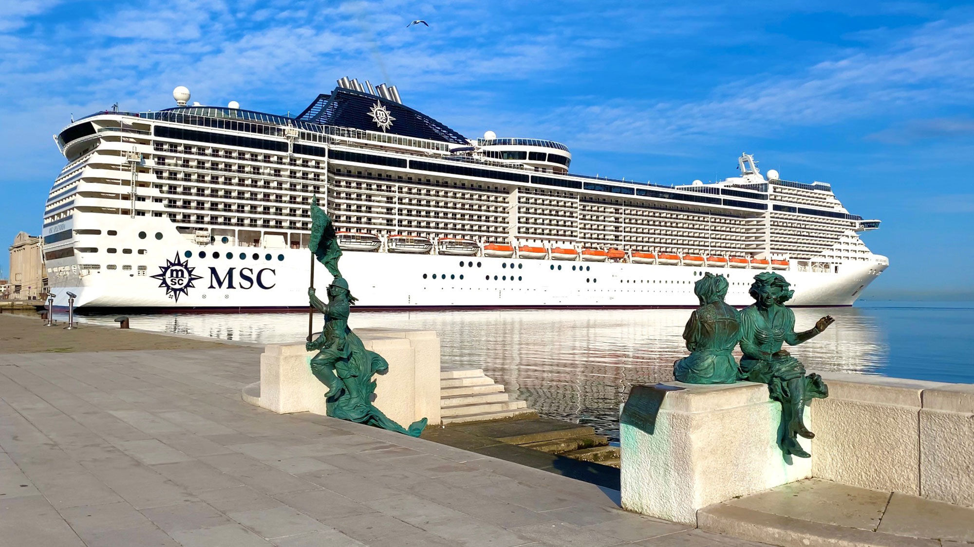 The MSC Splendida in Trieste, Italy.