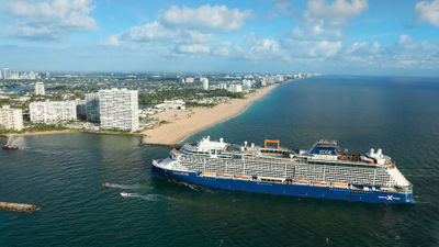 The Celebrity Edge in Fort Lauderdale.