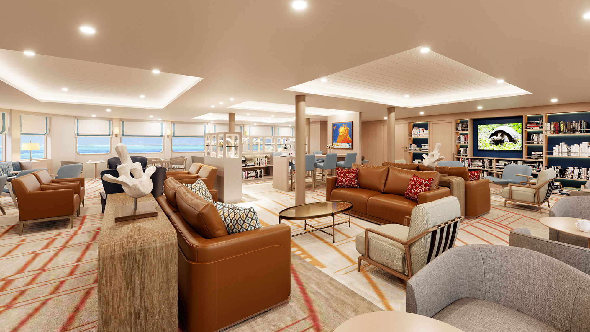 The Santa Cruz II will feature an upgraded Expedition Lounge with Science Corner.