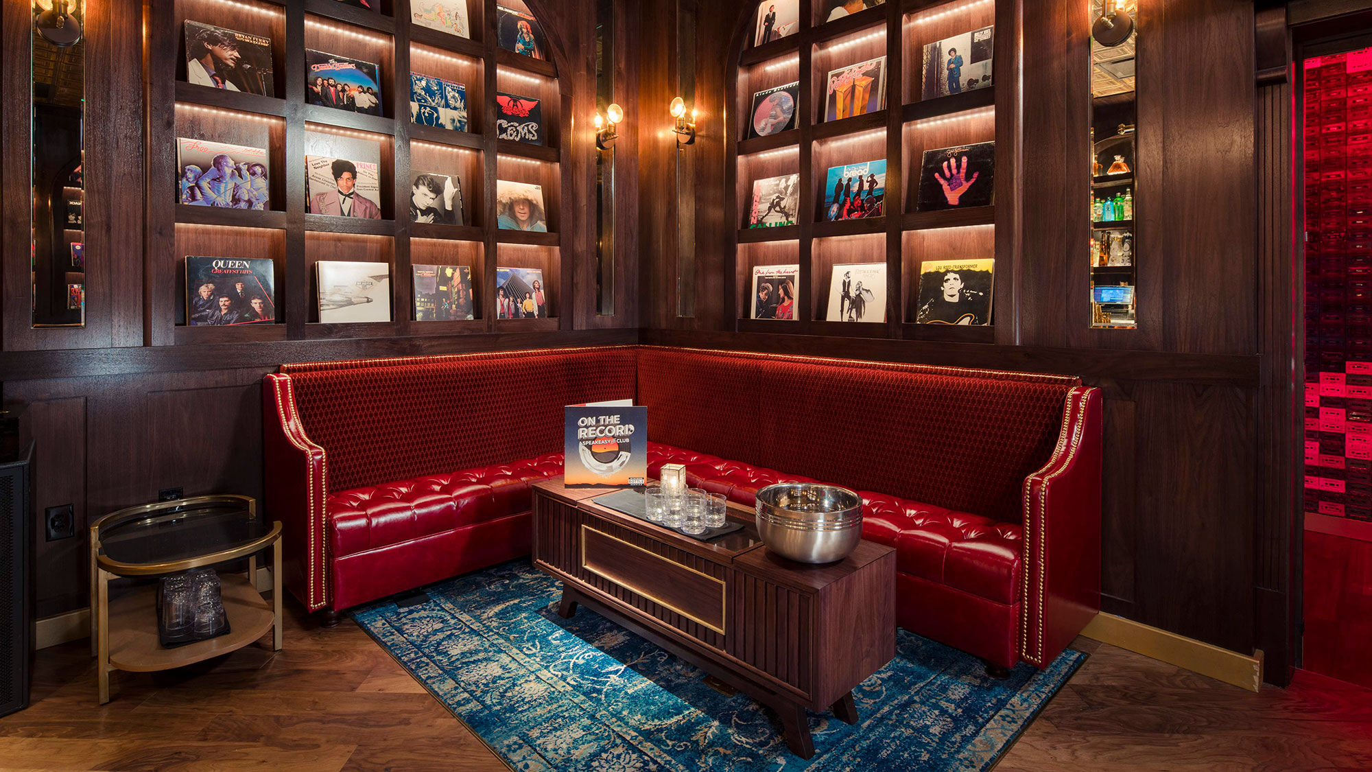 The Vinyl Parlor is behind a discreet entrance in On the Record at Park MGM.