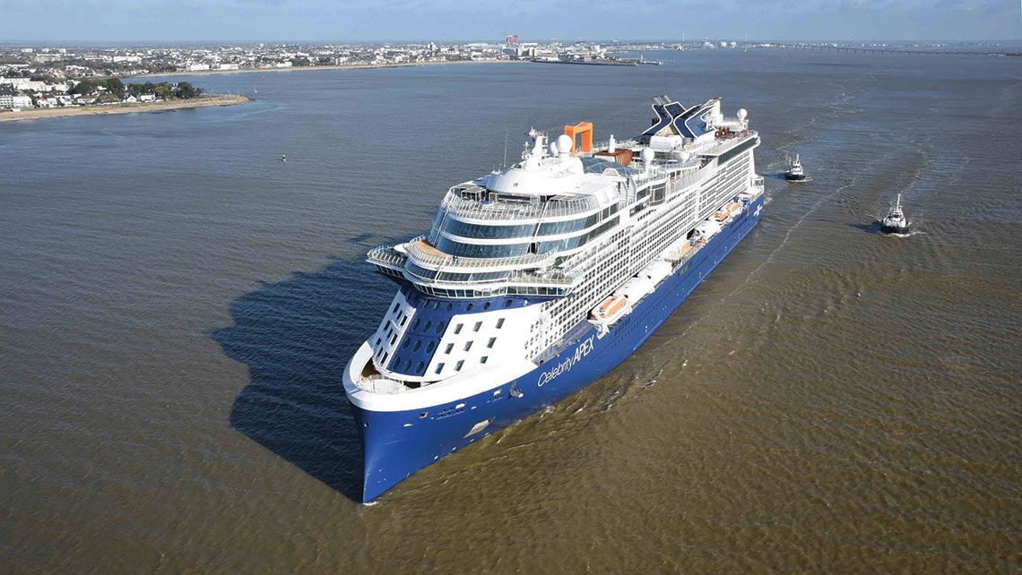 The Celebrity Apex, the cruise line's newest ship, will be based in the Caribbean when it starts sailing this year.