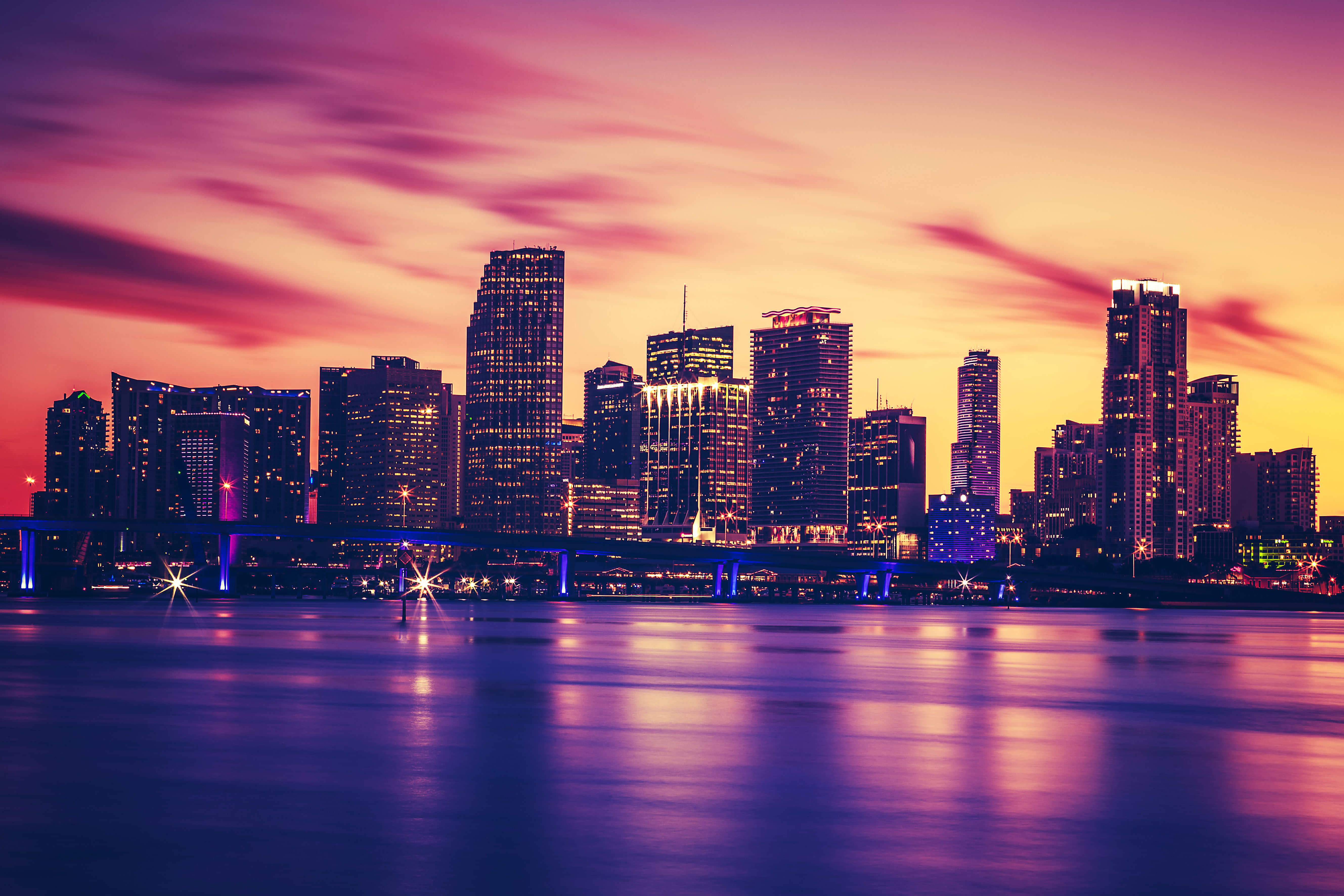 The Miami skyline.