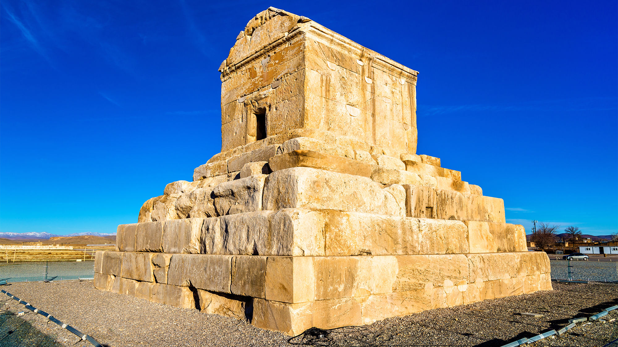 The tomb of Cyrus the Great at Pasargadae.