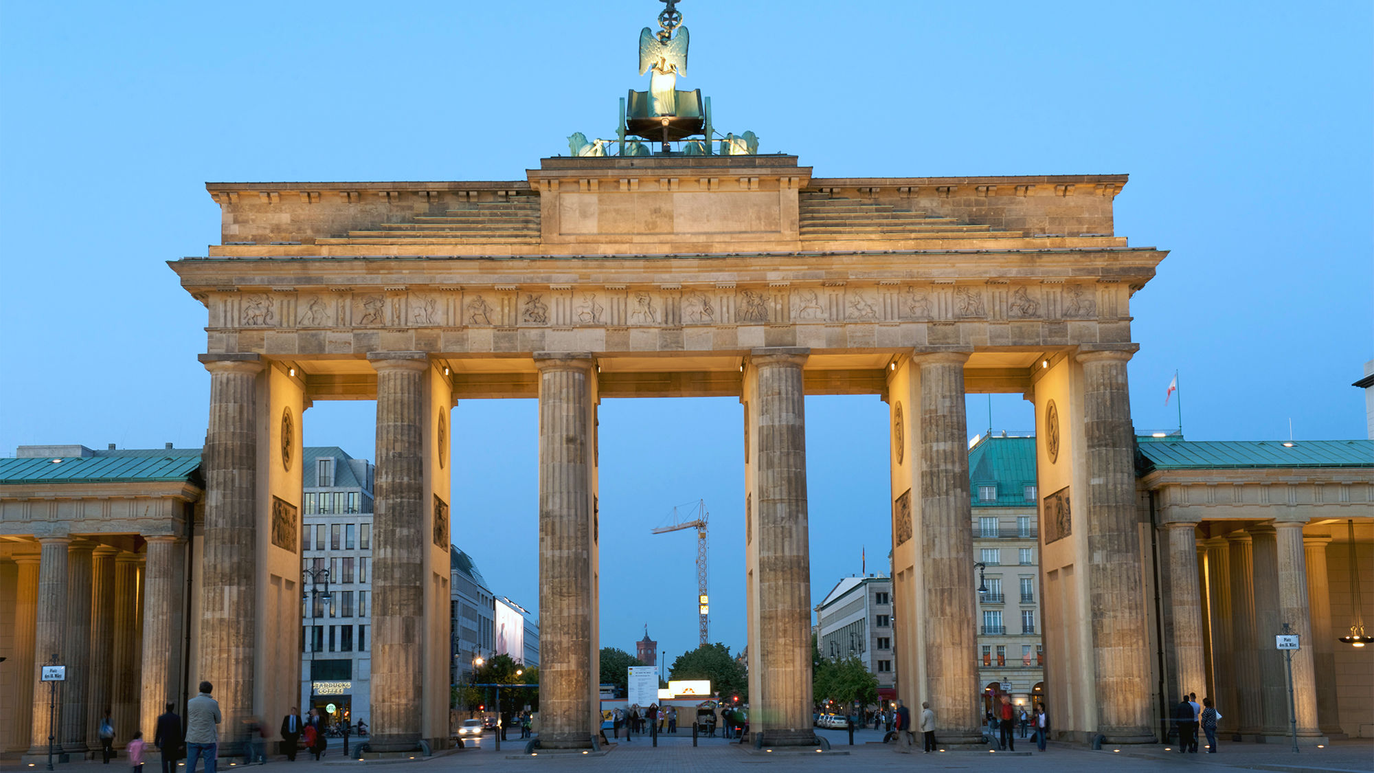 Brandenburg Gate in Berlin.