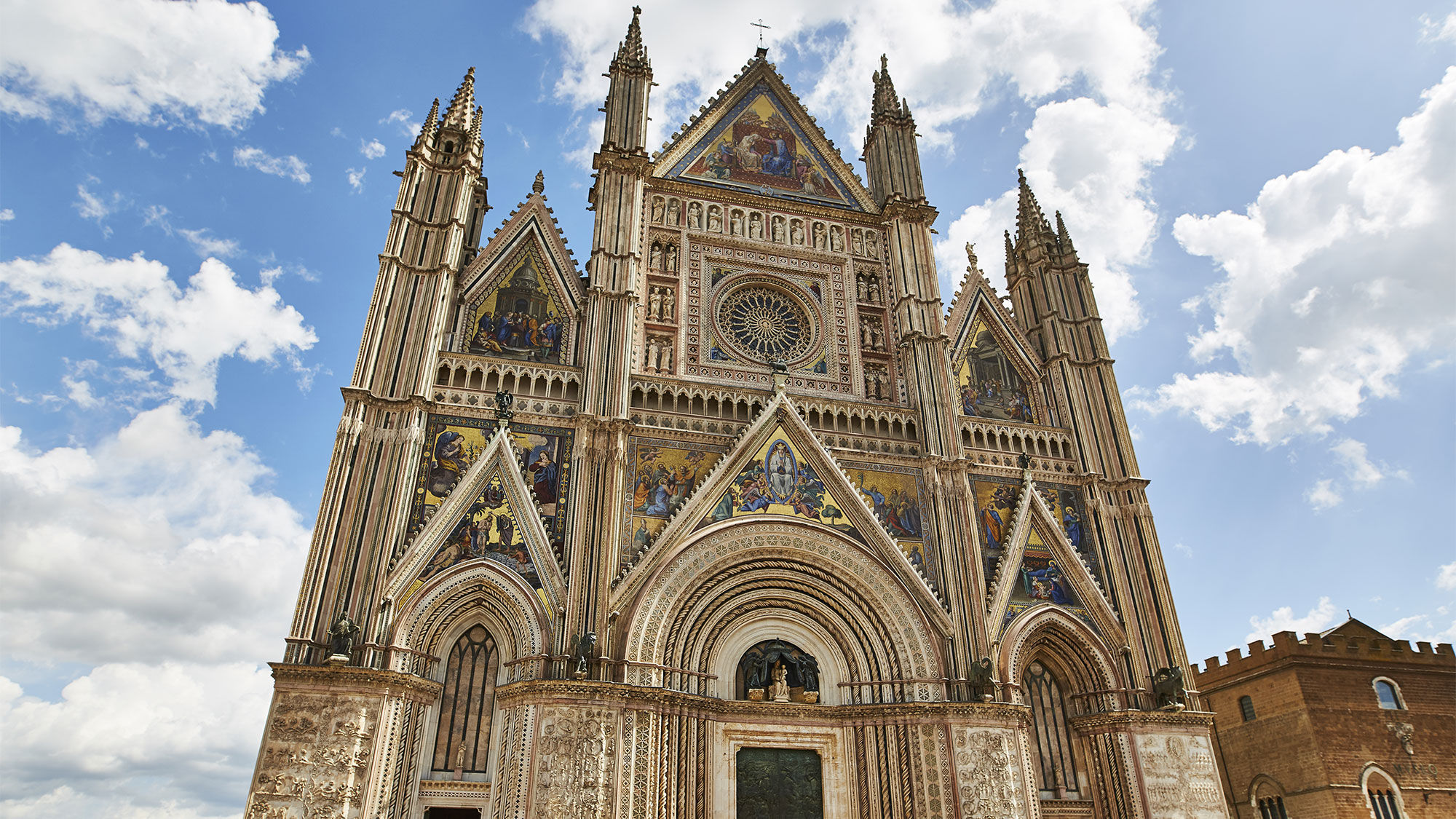 The cathedral in Orvieto, Italy.
