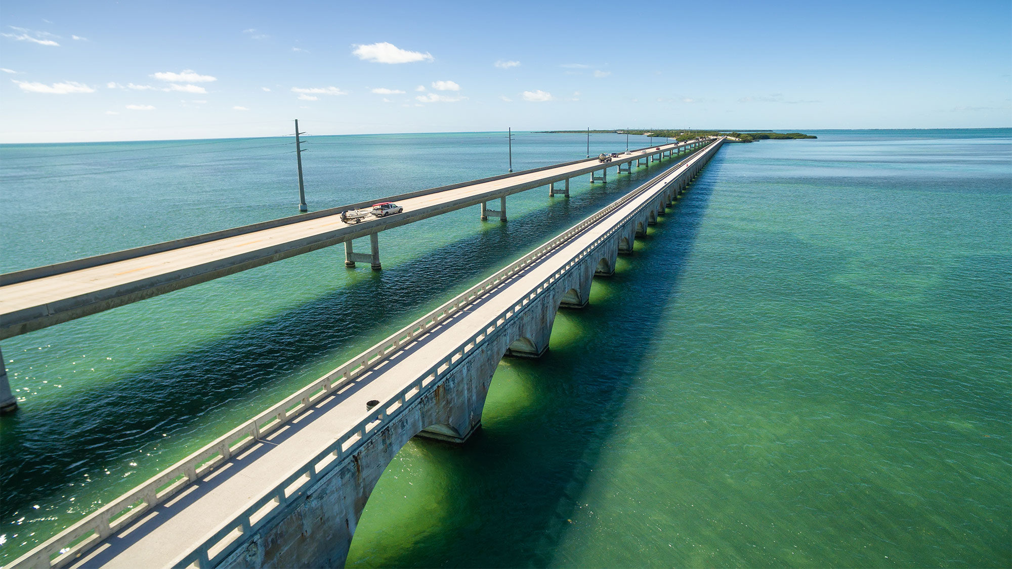 The Florida Keys' Seven Mile Bridge.
