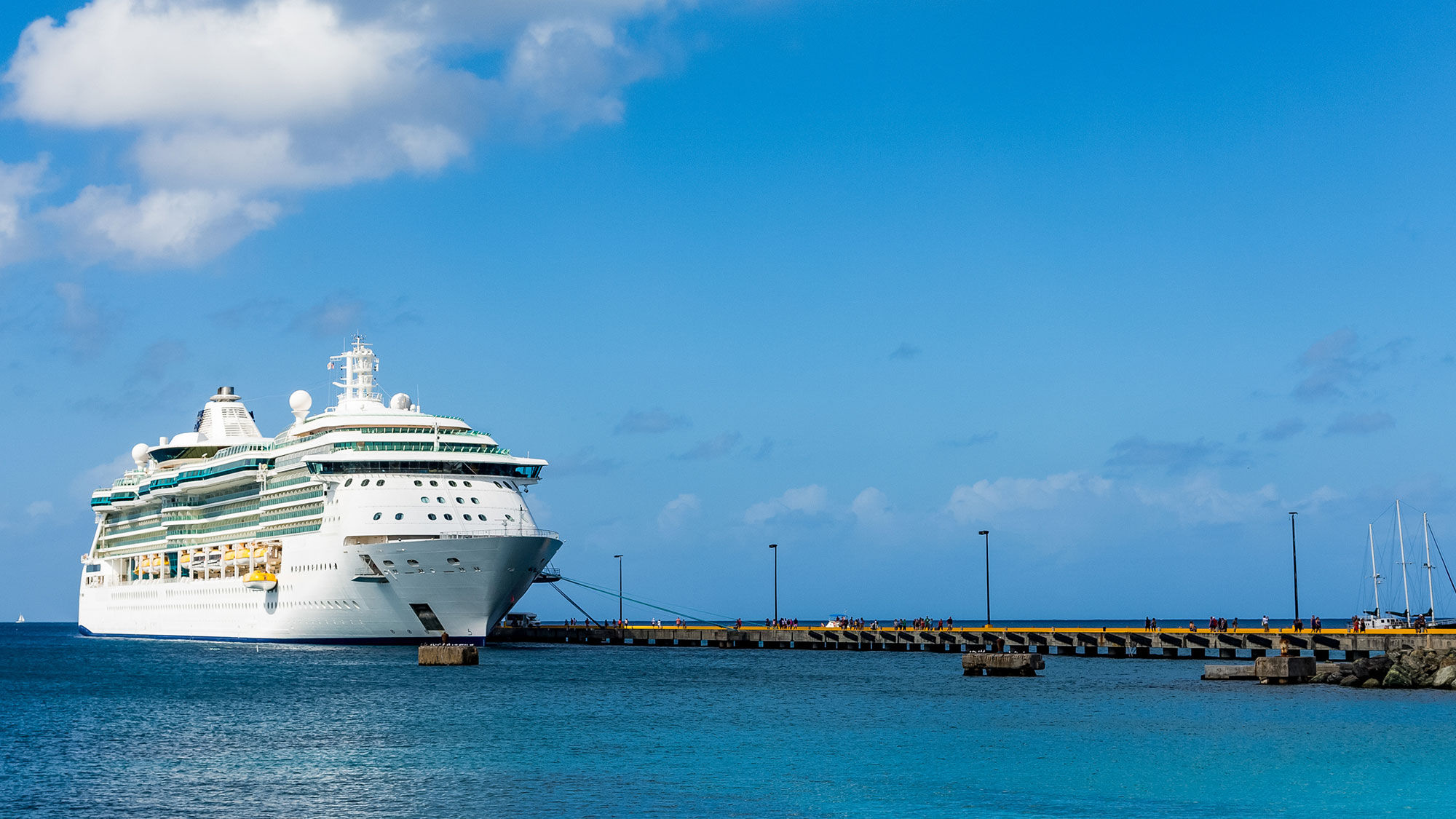 A cruise ship in St. Croix last winter.
