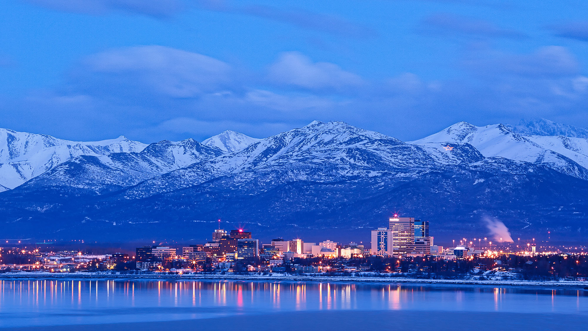 The Anchorage skyline.