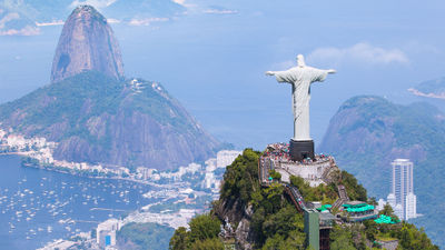 Christ the Redeemer statue overlooking Rio de Janeiro.