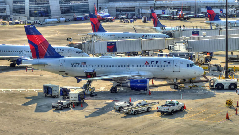 Delta planes in Boston [Credit: QualityHD/Shutterstock.com]