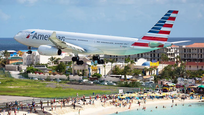 American Airlines in St Maarten