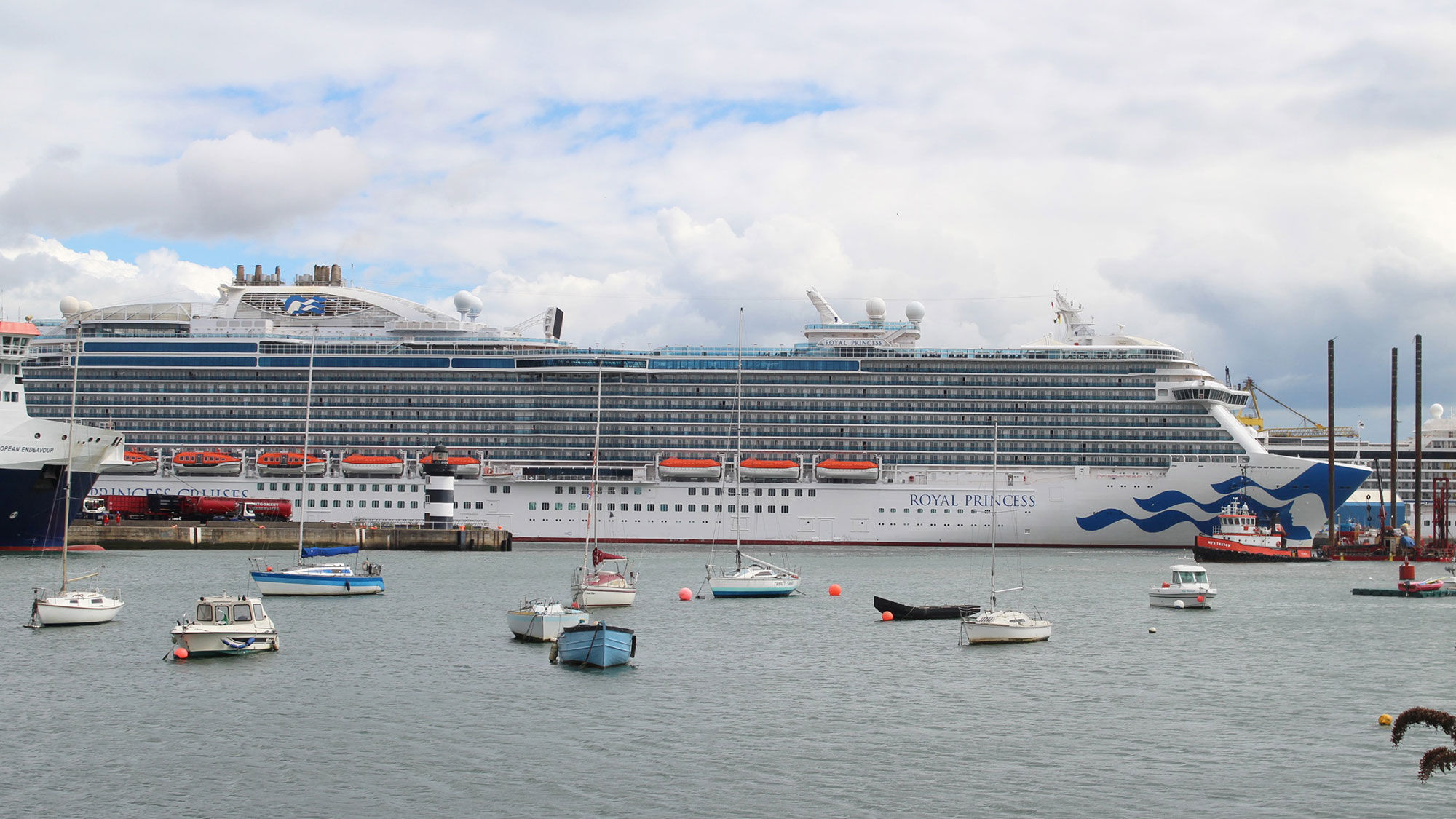 Princess Cruises' Royal Princess docked at Dublin Port last summer.