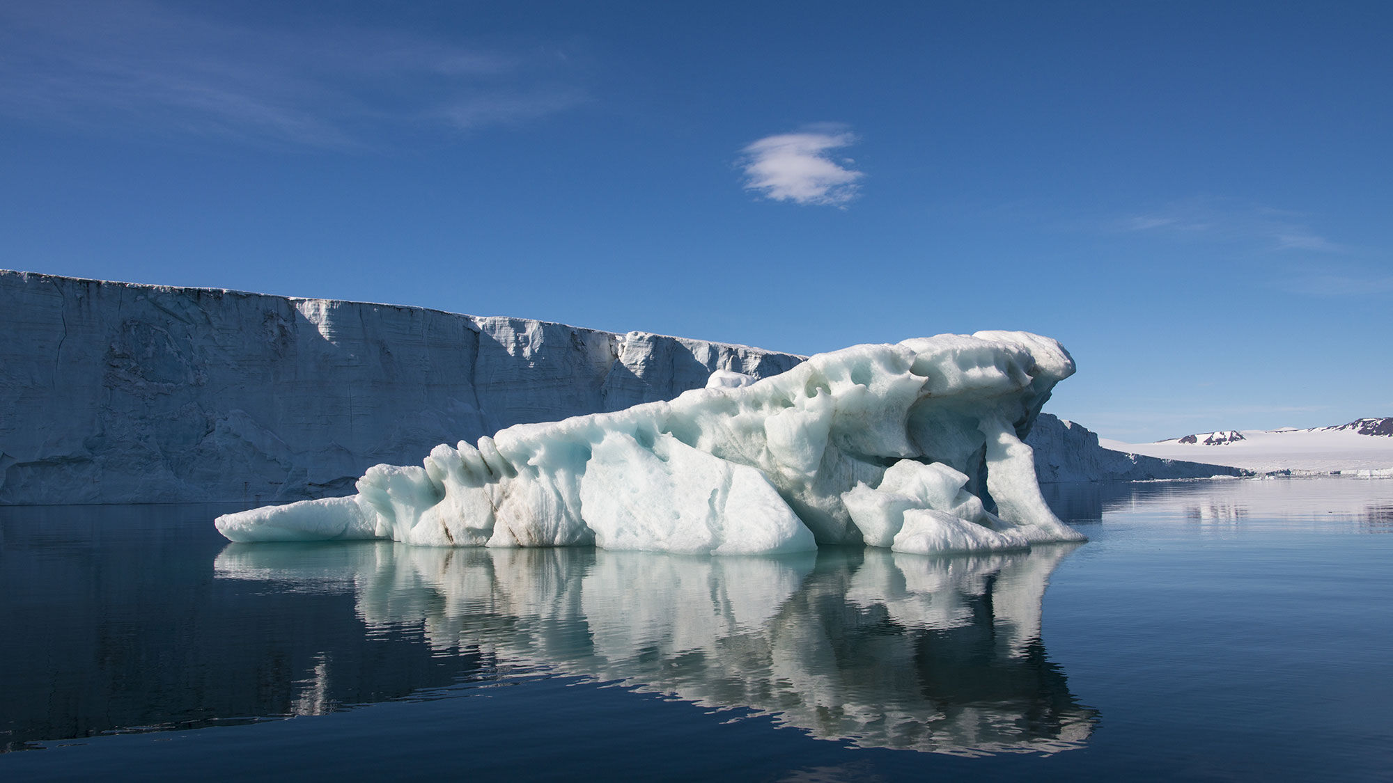 Ice at Champ Island in Franz Josef Land.