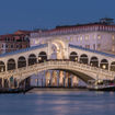 The Rialto Bridge spanning Venice's Grand Canal.