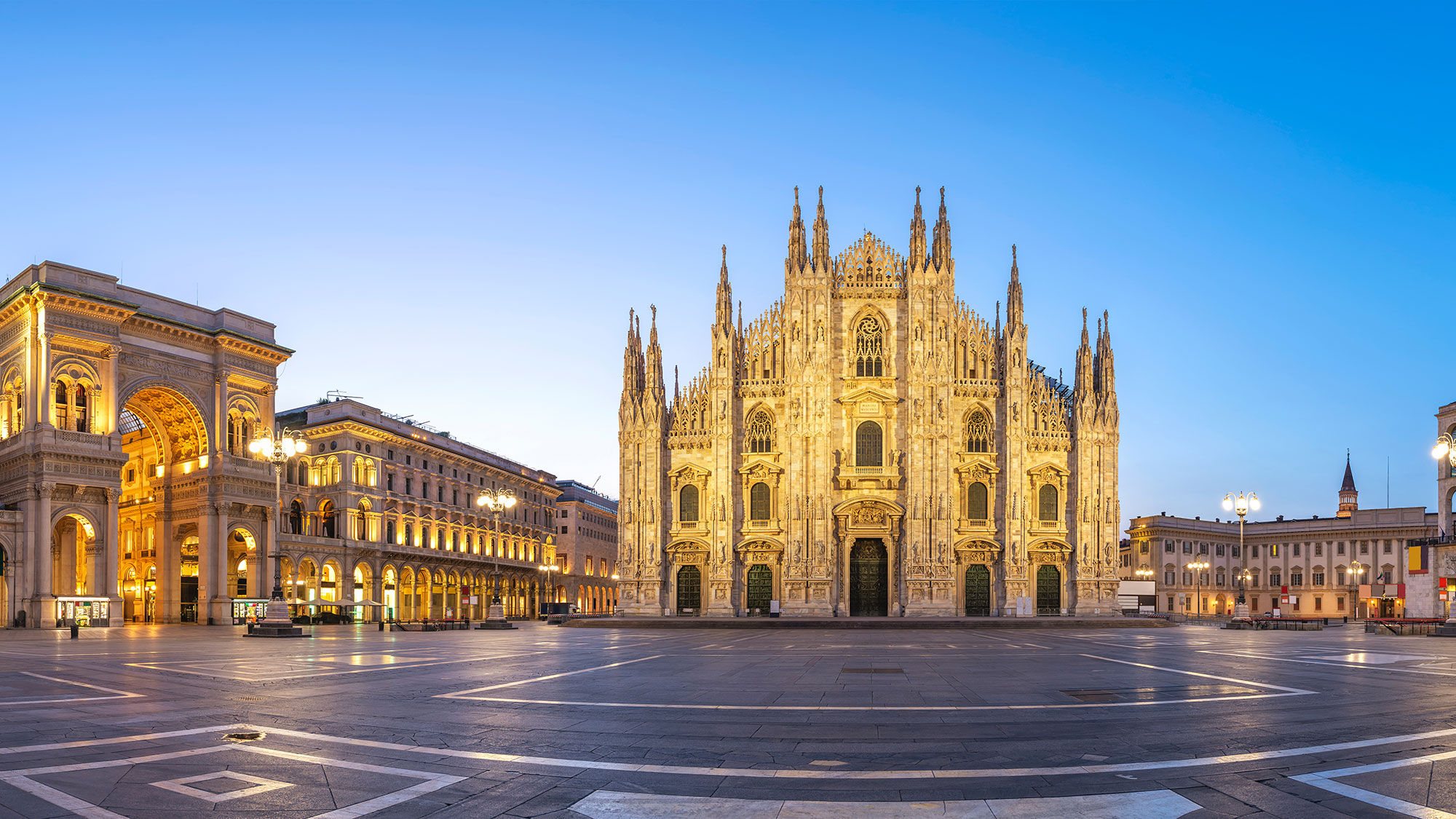 The Milan city skyline.