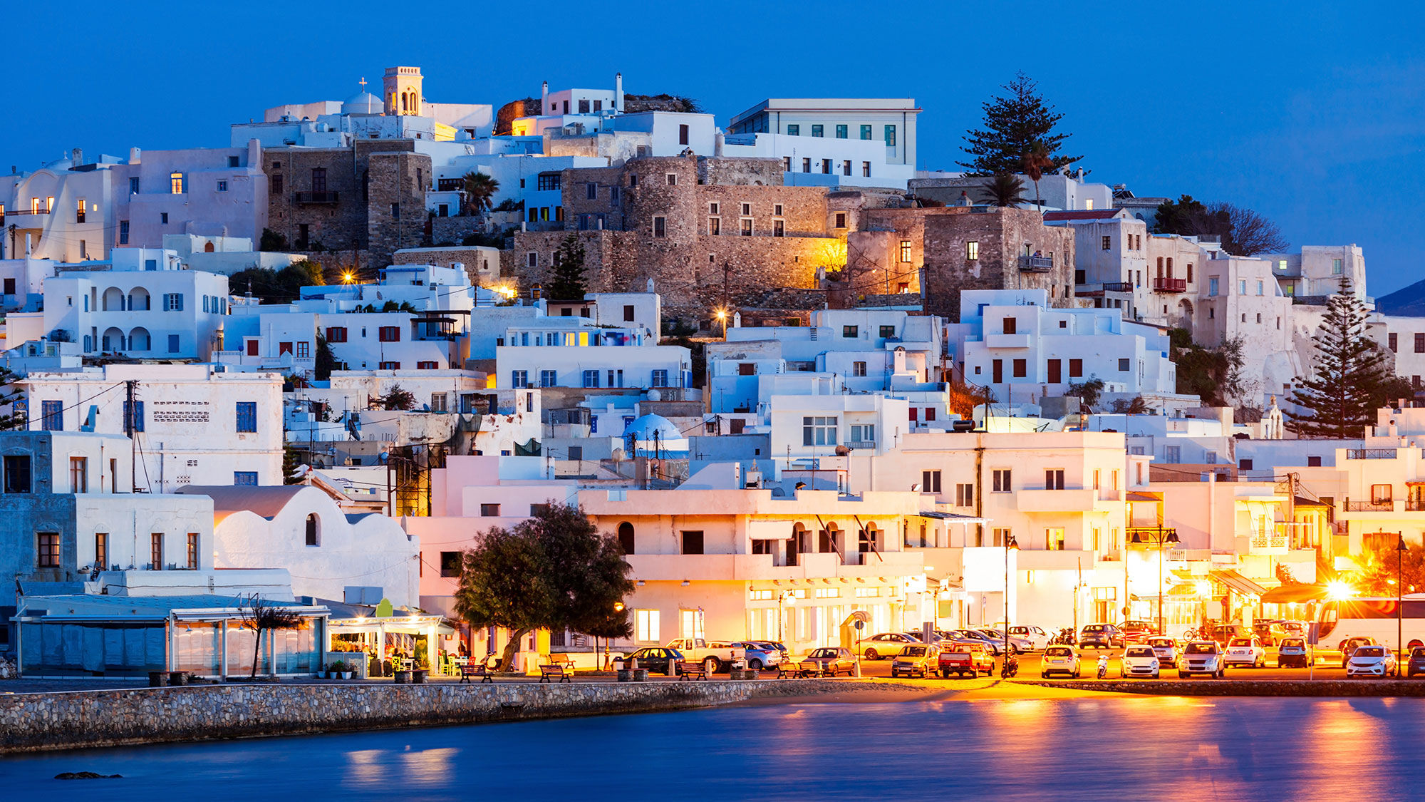 A village on the Greek island of Naxos.
