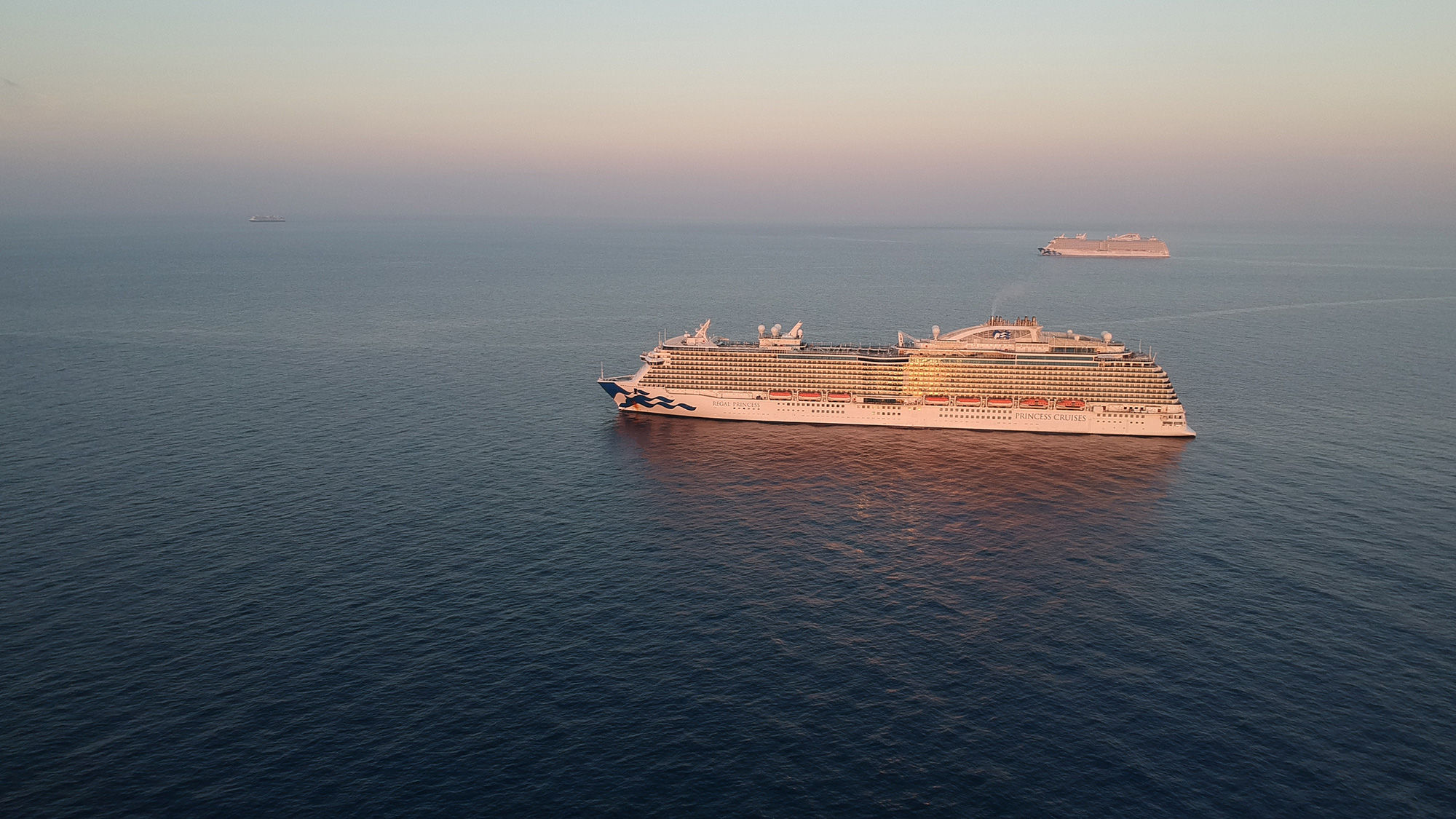 Ships in Bermuda earlier this year after a voluntary "pause" and the CDC's No Sail Order halted cruising.